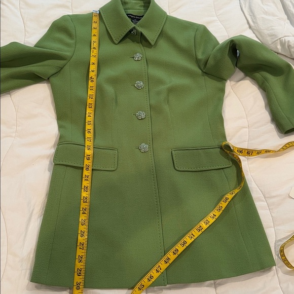 Margaret Frances 🔥sale🔥green coat with beautiful rhinestone buttons - Picture 9 of 10